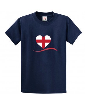 England Flag Classic Unisex Kids and Adults T-Shirt
